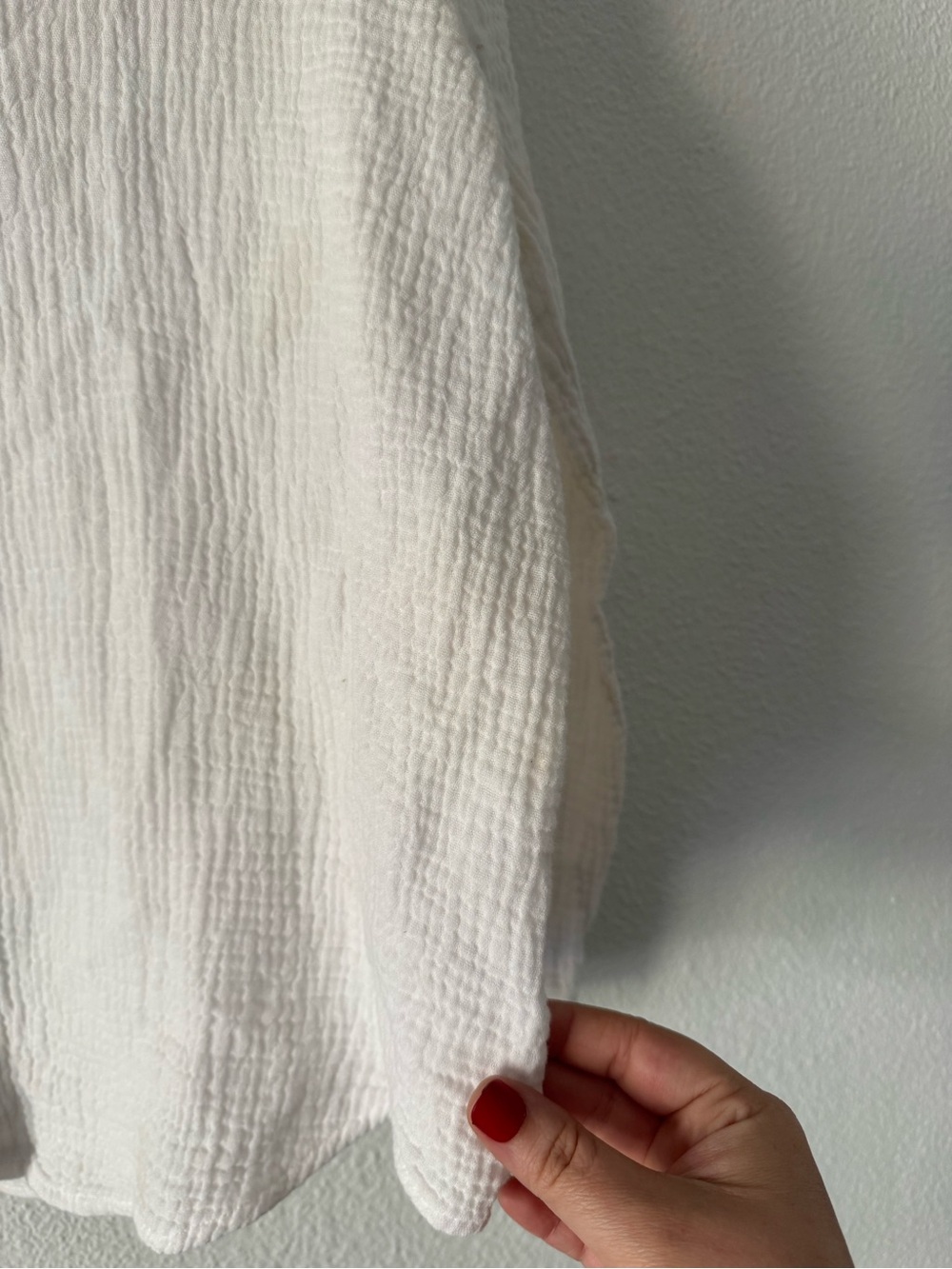 Princess Polly Mahalia White Cotton Button Up Shirt Size 8 Coastal Clean Girl - Picture 8 of 16